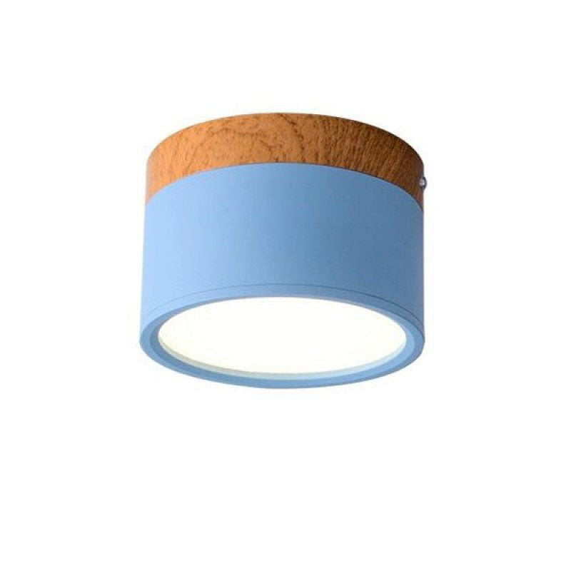 Moderne LED-Downlights Makrone Deckenleuchte, Grün&Weiß - Cueteks