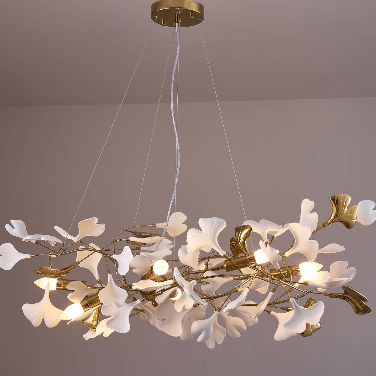 Olivia Kronleuchter Art Déco-Designs für Foyer, ∅60CM - Cueteks