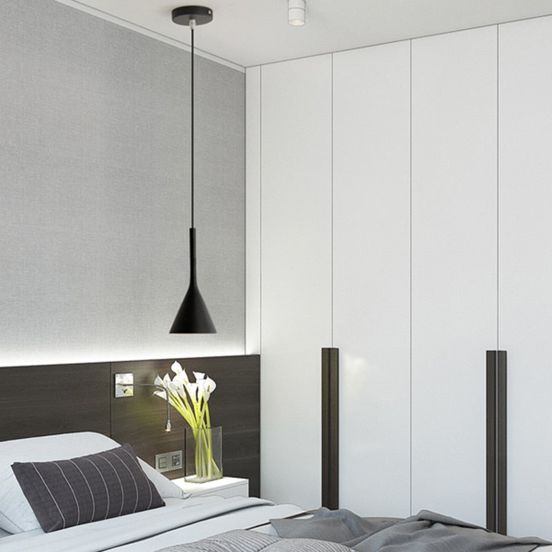 Morandi Nordische Moderne LED Pendelleuchte, Schwarz - Cueteks