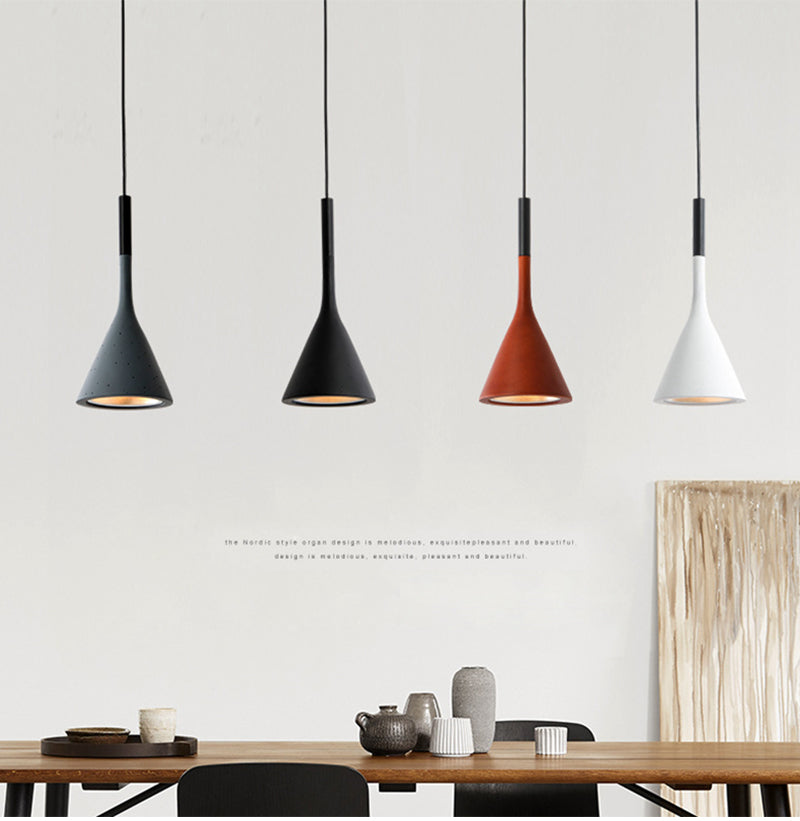 Morandi Nordische Moderne LED Pendelleuchte, Schwarz - Cueteks