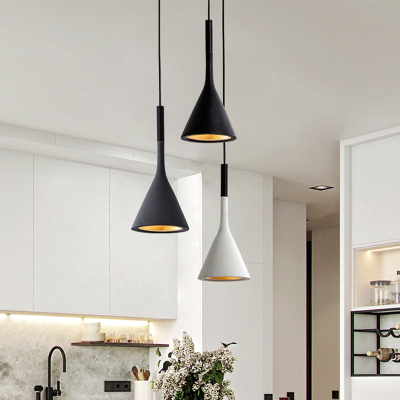 Morandi Nordische Moderne LED Pendelleuchte, Schwarz - Cueteks