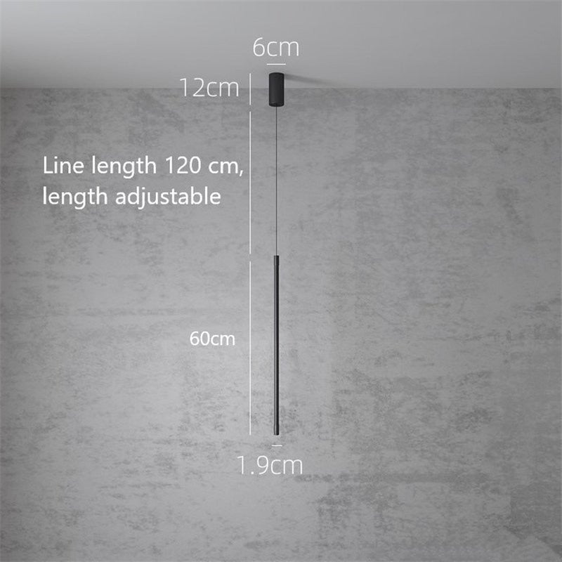 Edge Moderne Nachttischlampe LED Pendelleuchten, L 80CM - Cueteks