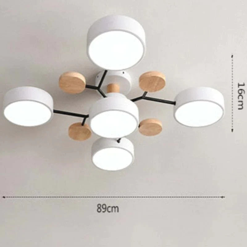 Moderne runde LED Deckenleuchte für Wohn- / Schlafzimmer, Grün - Cueteks