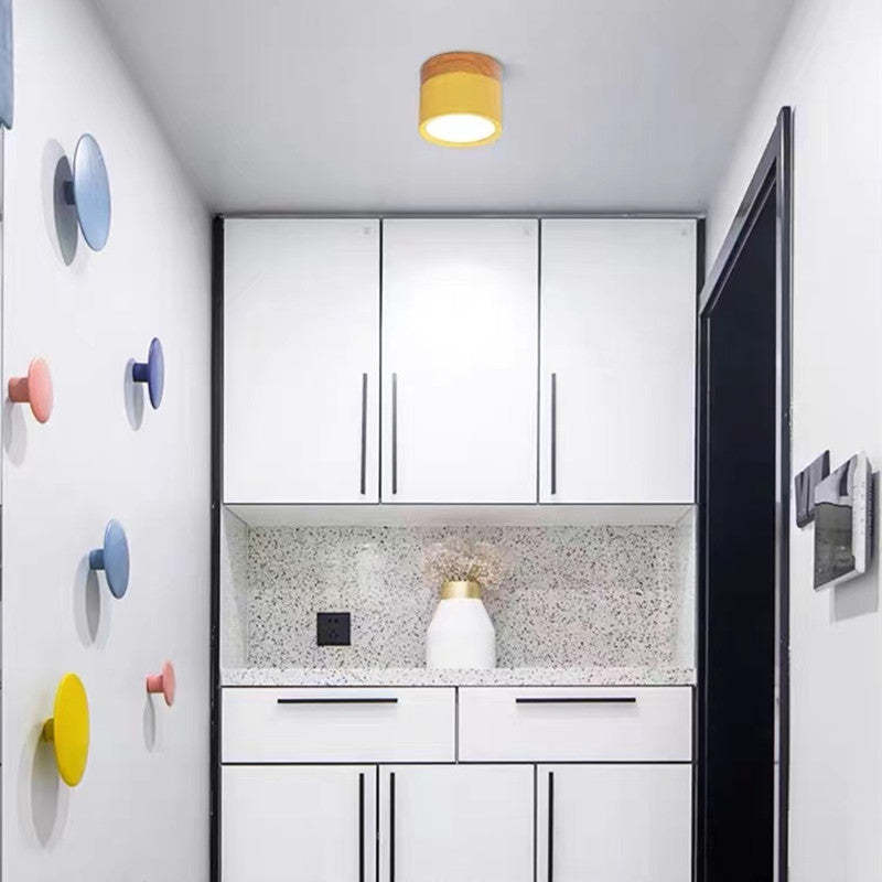 Moderne LED-Downlights Makrone Deckenleuchte, Grün&Weiß - Cueteks