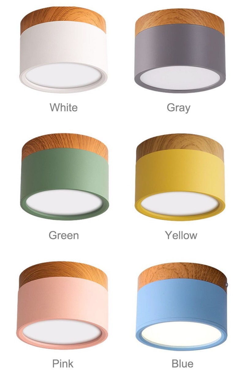 Moderne LED-Downlights Makrone Deckenleuchte, Grün&Weiß - Cueteks