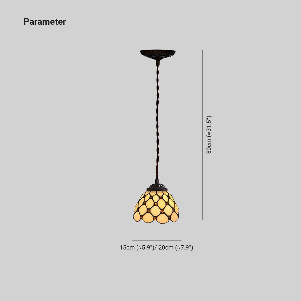 Alessio Mehrfabig Pendelleuchte Glockenform, 6 Stil, ∅15/20CM - Cueteks