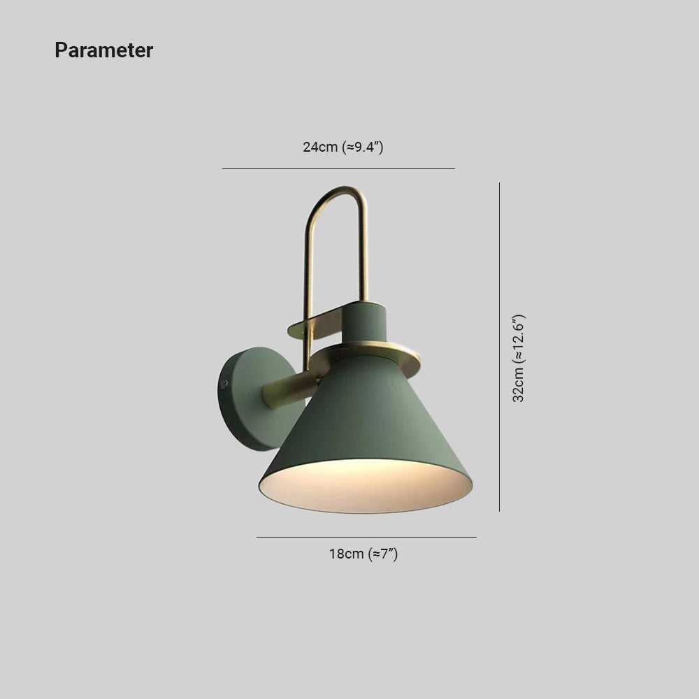 Morandi Spiegelfront Wandleuchte, 6 Farben, 32CM Lang - Cueteks