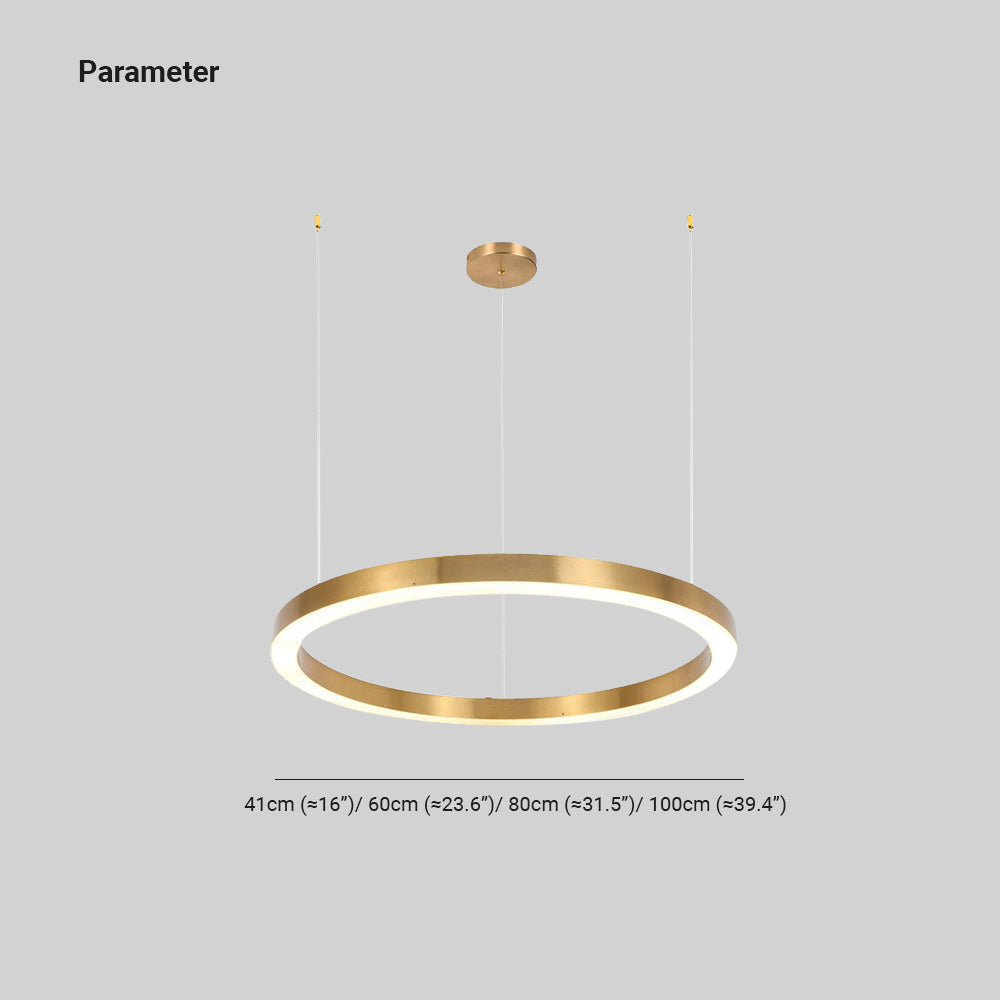 Arisha Pendelleuchte Gold, ∅41CM/60CM/80CM/100CM - Cueteks