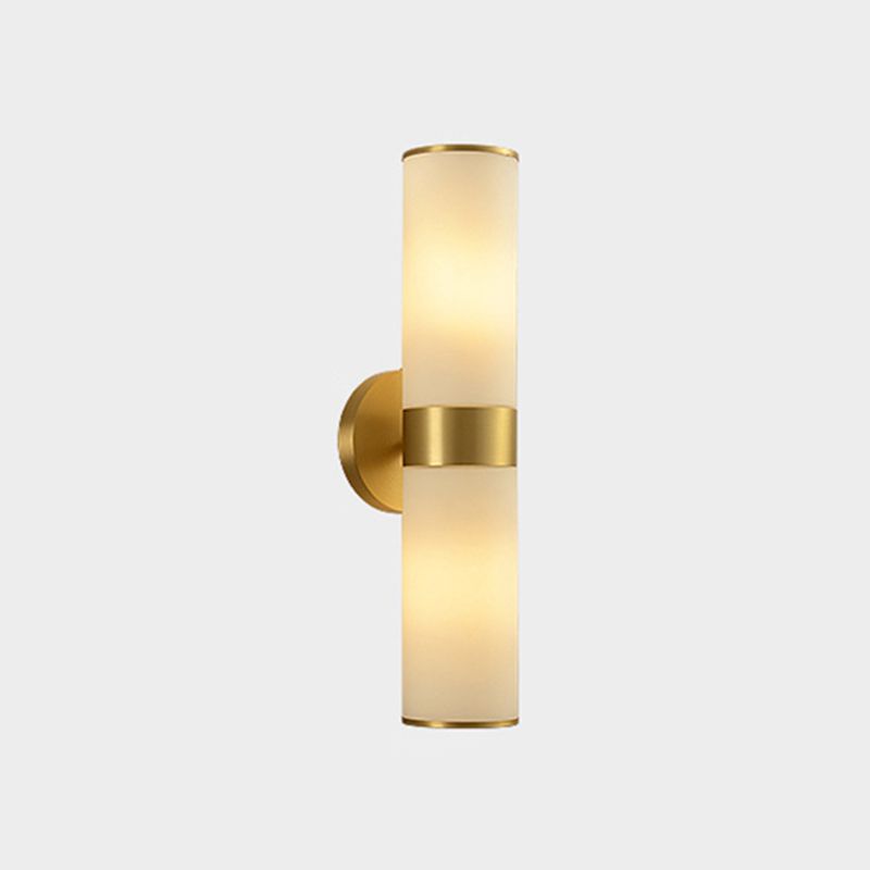 Leigh Zylinderspiegel Front Vanity Wandleuchte, 1/2-flammig, 22/39CM Lang - Cueteks