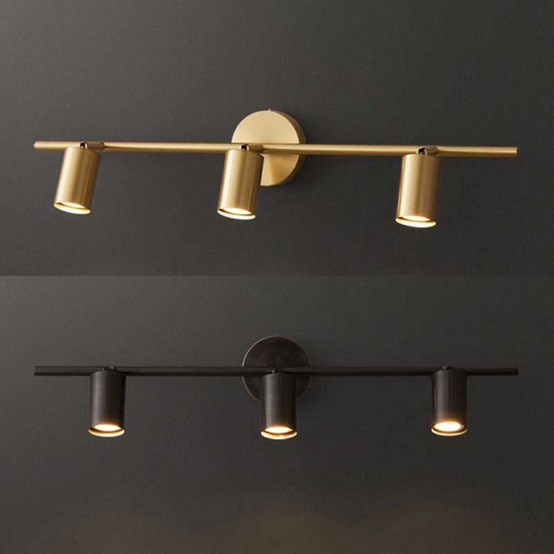 Freja Zylinder-Spiegelfront-Wandleuchte, 1/2/3/4-flammig, 8/50/75/100CM Lang - Cueteks