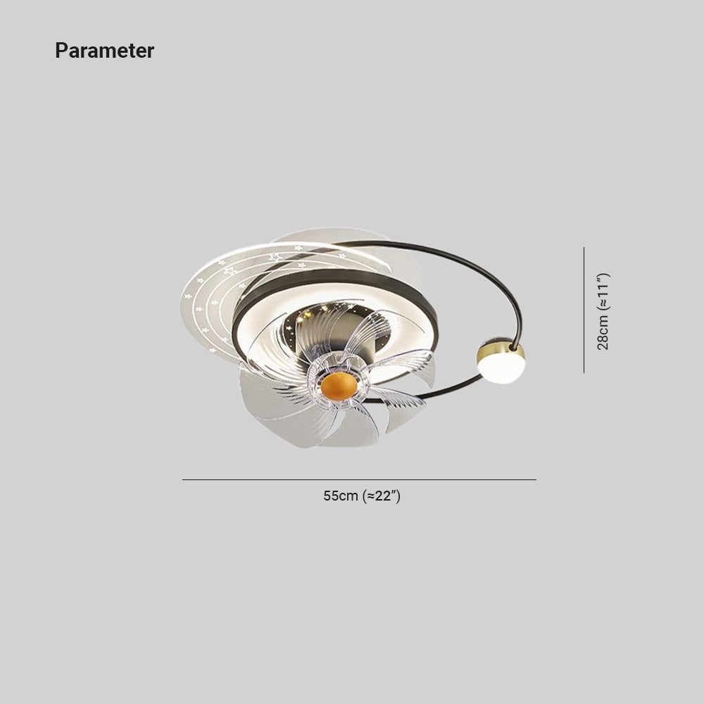 Madina Deckenventilator mit Beleuchtung, 3 Stile, ∅55/60CM - Cueteks