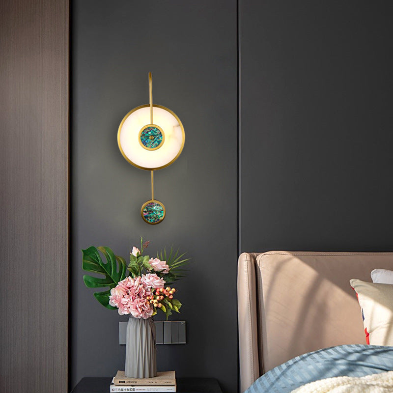 Alessio Modern Wandleuchte Acryl & Metall für Schlafzimmer - Cueteks