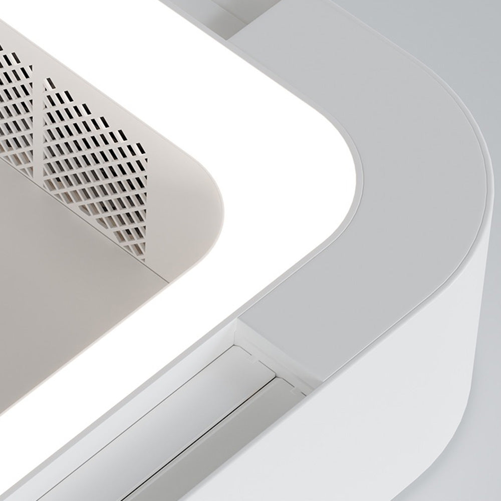 Quinn Deckenventilator mit Beleuchtung Weiß, 2 Stile, ∅58CM - Cueteks