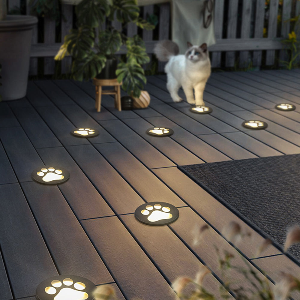 Minori Außen-Bodeneinbaustrahler Katzenpfote, ∅ 15CM - Cueteks