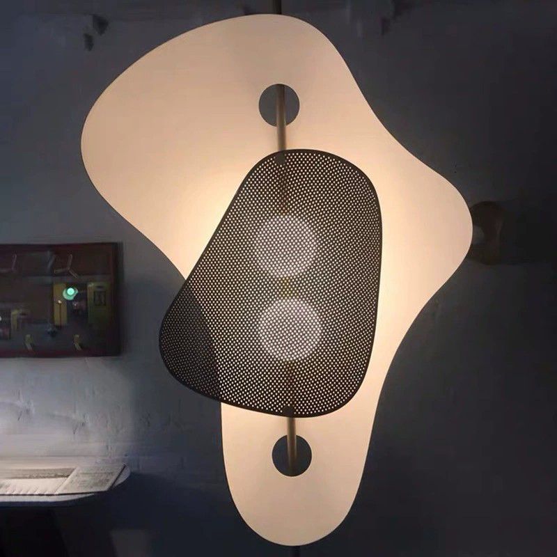 Salgado Unregelmäßige Form Stehlampe, Metall, 2-flammig, 180CM Lang - Cueteks