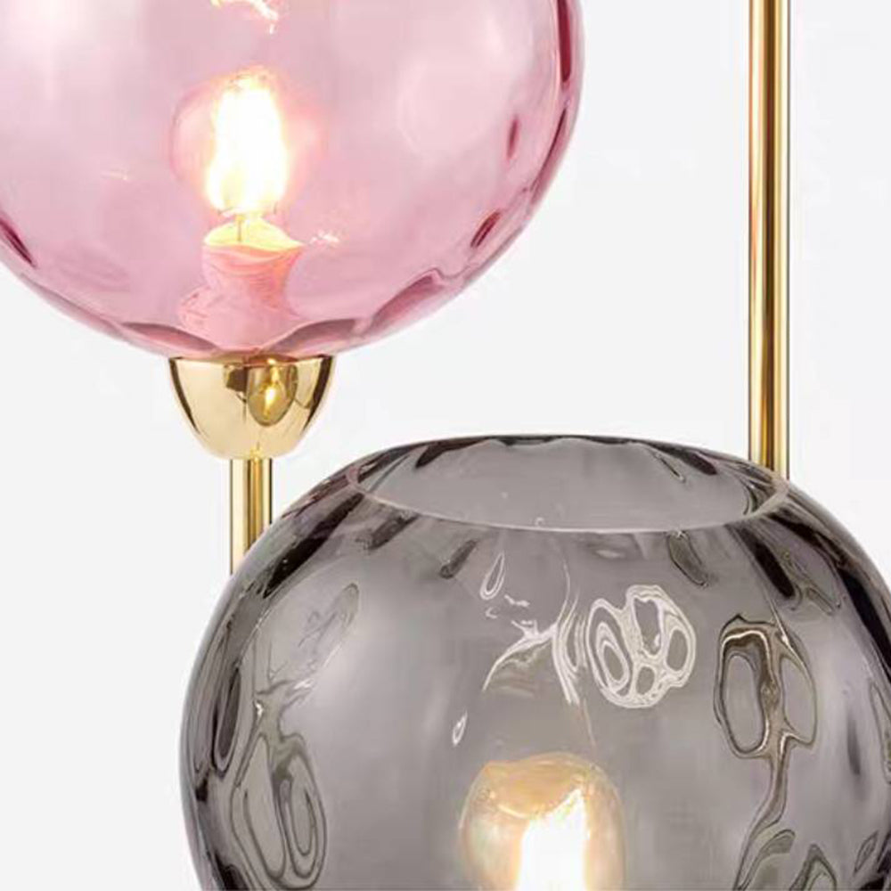 Hailie Stehlampe Glas, 3-flammig, 2 Farben, Höhe 153CM - Cueteks