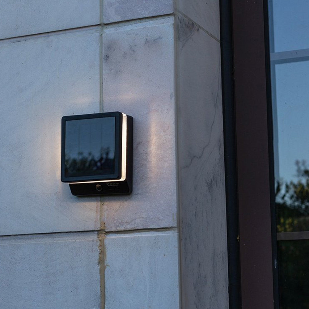 Orr Außenwandleuchte Rechtwinklig Sensor Solar, 20CM Lang - Cueteks