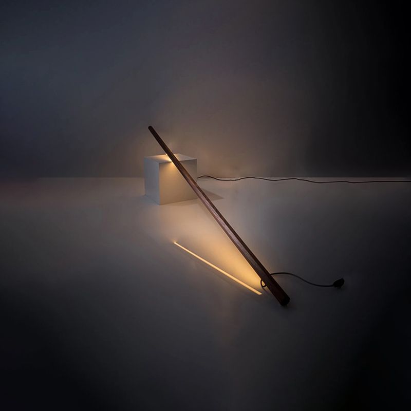 Ozawa Lineare Stehlampe, Holz & Acryl, 3 Farben, 119CM Lang - Cueteks