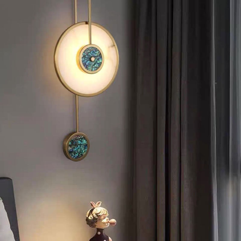Alessio Modern Wandleuchte Acryl & Metall für Schlafzimmer - Cueteks