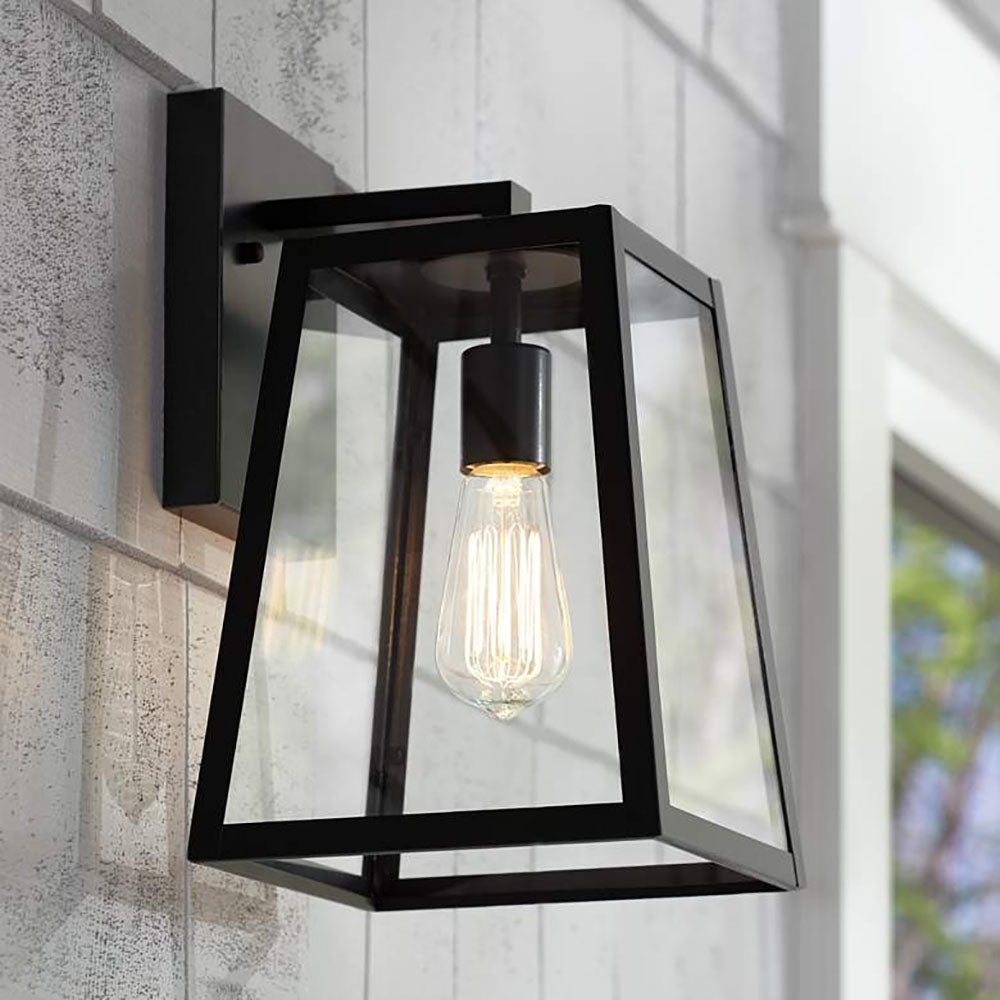 Alessio Schwarz Außenbereich Wandlampe, ∅20CM - Cueteks