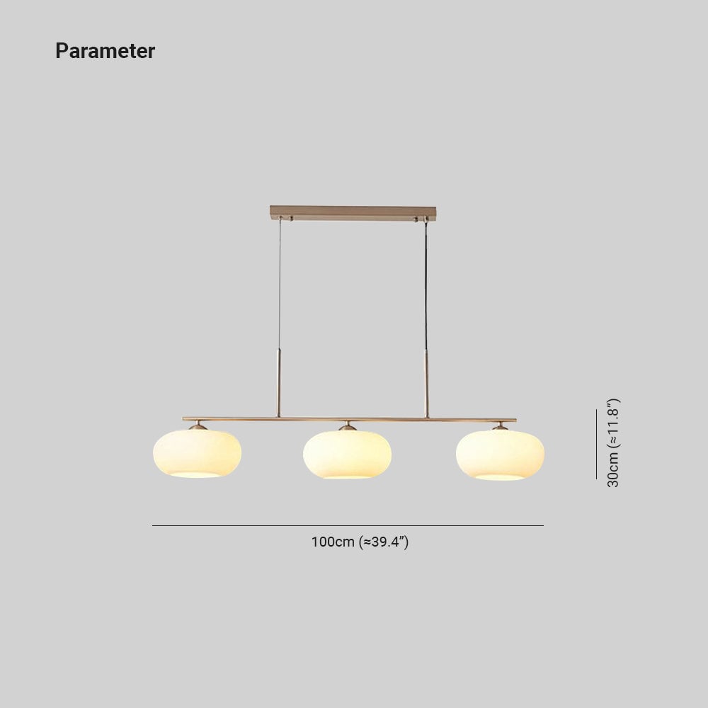 Hailie Pendelleuchte, 3-flammig, 100CM Lang - Cueteks