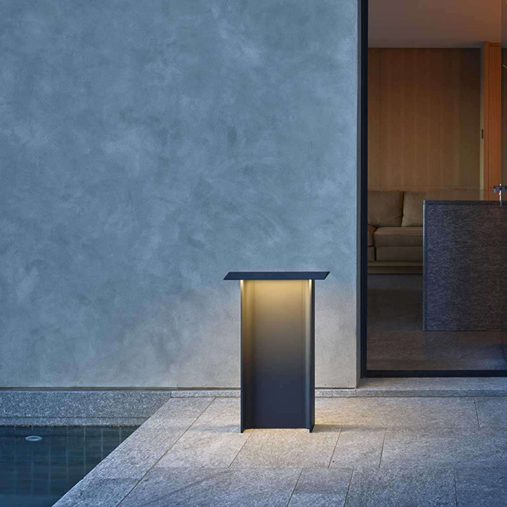 Orr Modern Außen-Pollerleuchte Grau Solar, 32CM/72CM Lang - Cueteks