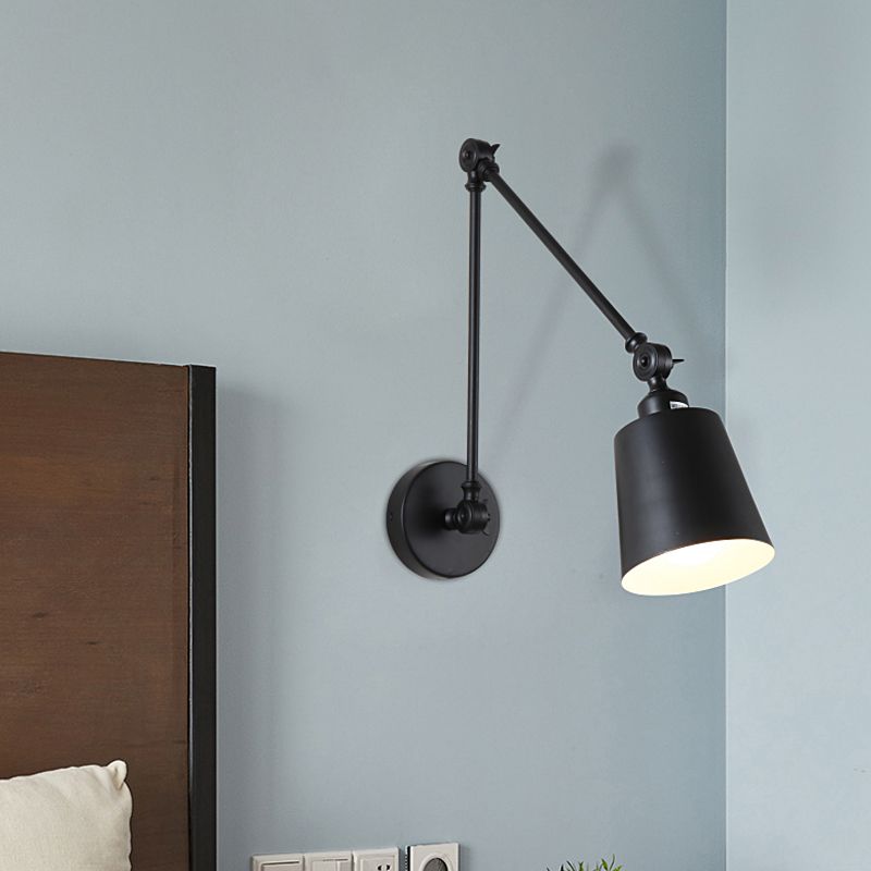Brady Verstellbare Wandleuchte, Metall, 2 Farben, 36CM Lang - Cueteks