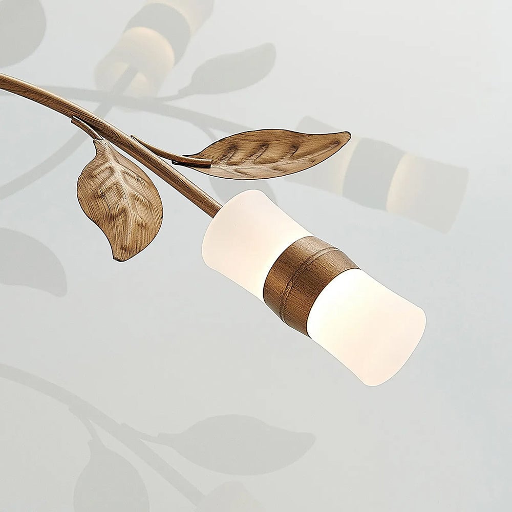 Olivia Bronze Blatt Deckenleuchte, ∅80CM - Cueteks