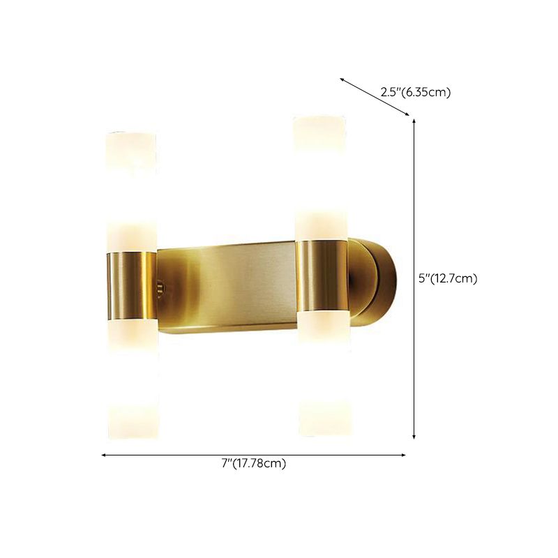 Leigh Spiegelfront Eitelkeit Wandleuchte, 1/2/4-flammig, 13/15CM Lang - Cueteks