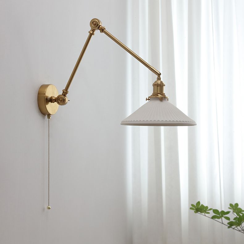 Carins Verstellbare Wandleuchte, Keramik & Metall, 4 Stil - Cueteks