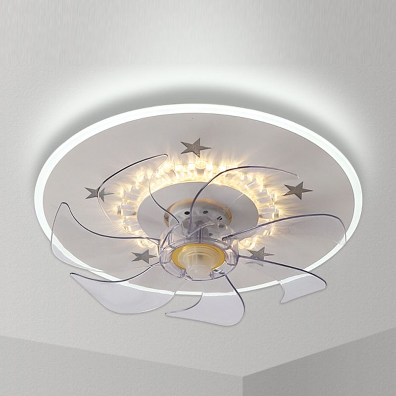 Edge Deckenventilator mit Beleuchtung, 6 Farben, ∅40CM - Cueteks