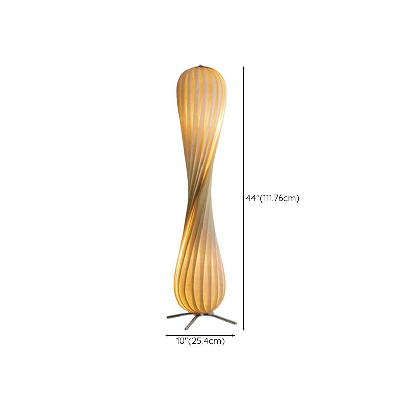 Ozawa Verdrehte Stehleuchte, Holz, 112/144CM Lang - Cueteks