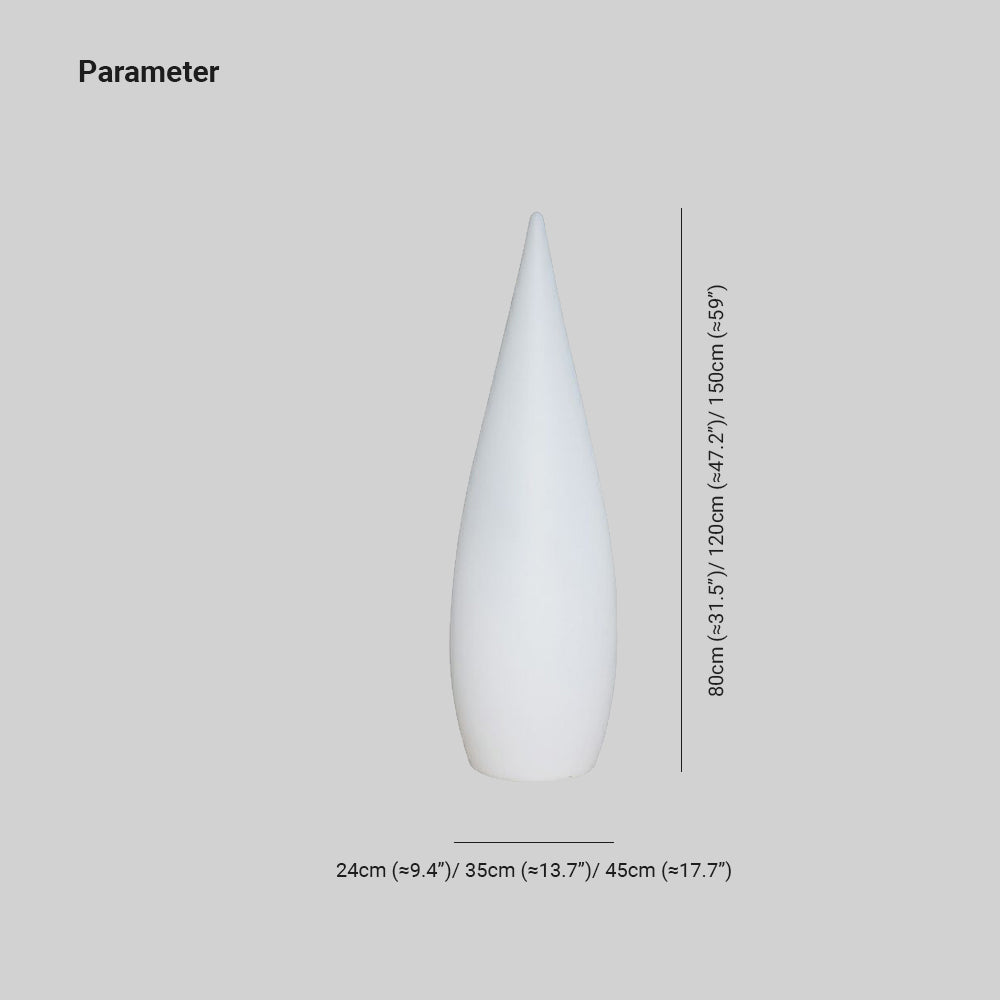 Pena Außen-Wegeleuchte Wassertropfen Wiederaufladbar, ∅24/35/45CM - Cueteks