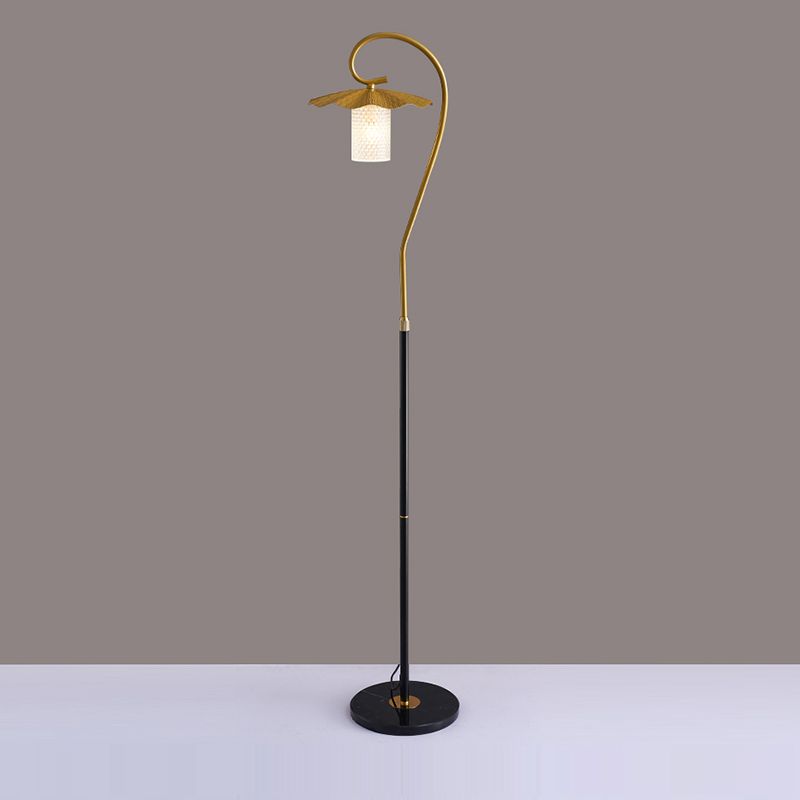 Carins Lotusblatt Stehlampe, Metall & Acryl, 3 Farben, 160CM Lang/165CM Lang - Cueteks