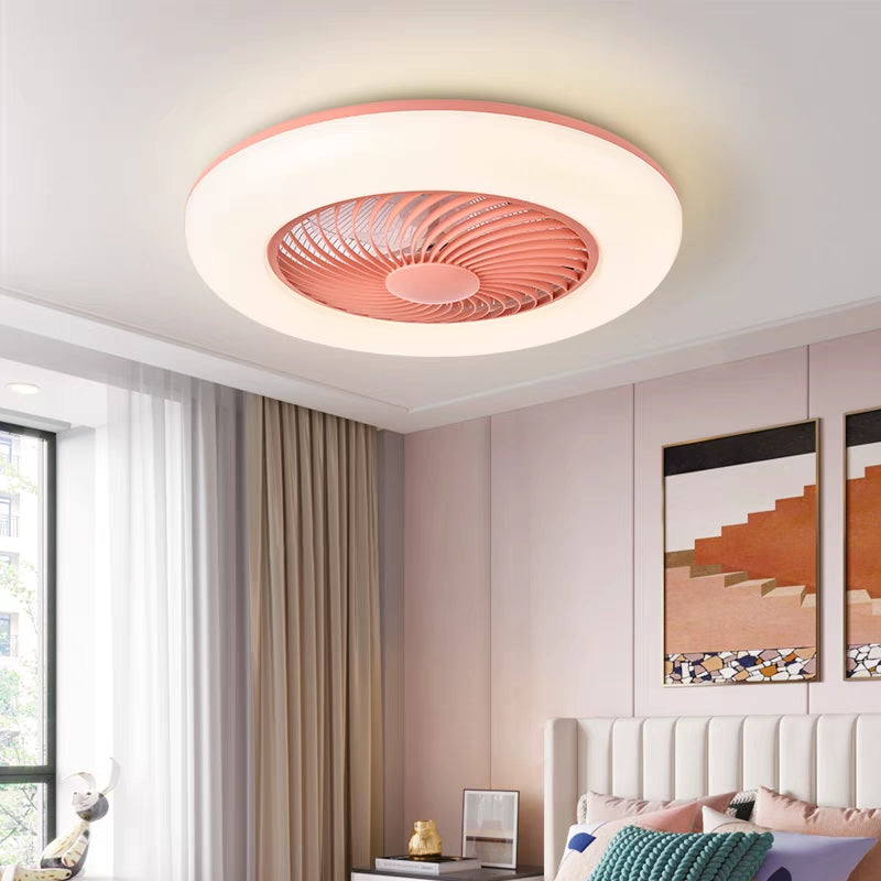 Edge Deckenventilator mit Beleuchtung, 4 Farben, ∅55CM - Cueteks