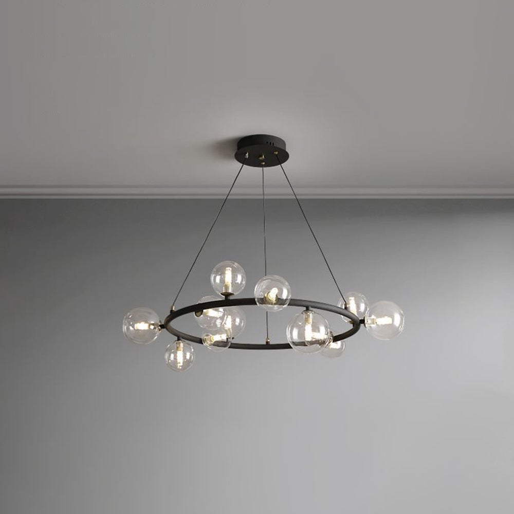Valentina Kronleuchter, 8/12/16-flammig, φ650/850/1050, Metall & Glas - Cueteks