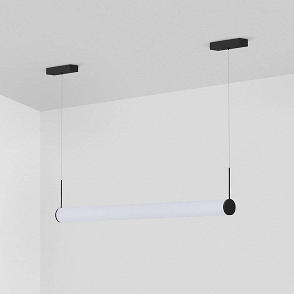 Edge Außenpendelleuchte Schwarz & Weiß, 126CM Lang - Cueteks