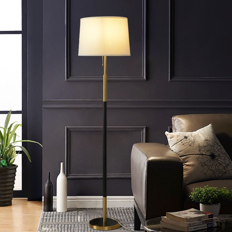 Eryn Einfache Stehleuchte, Metall & Textil, 4 Farben, 160CM Lang - Cueteks