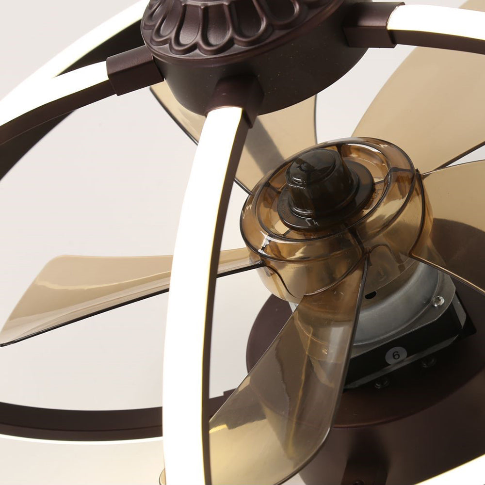 Lacey Deckenventilator mit Beleuchtung, Aluminium & Metall, ∅50CM - Cueteks