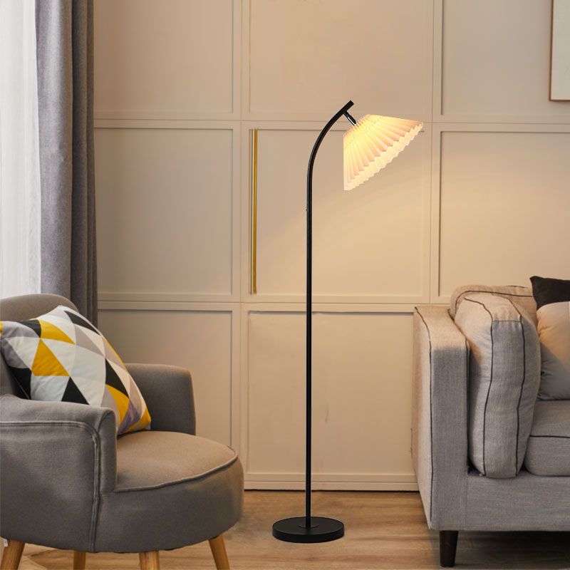 Ozawa Stehlampe Plissiert, Metall, 3 Farben, 157CM Lang - Cueteks