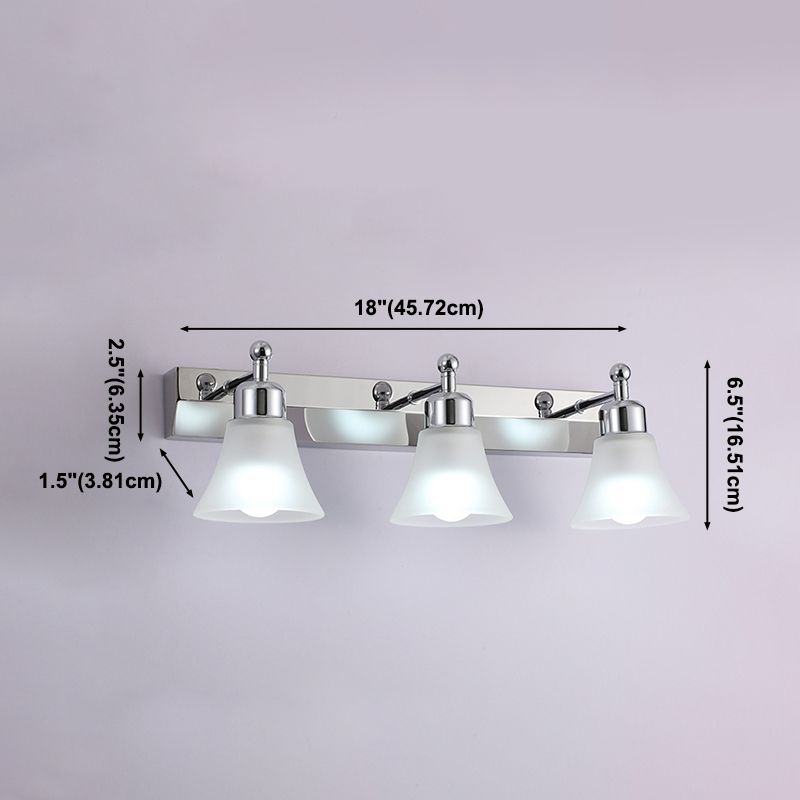 Leigh Nordic Mirror Front Vanity Wandleuchte, 2/3/4-flammig, 30/46/58CM Lang - Cueteks