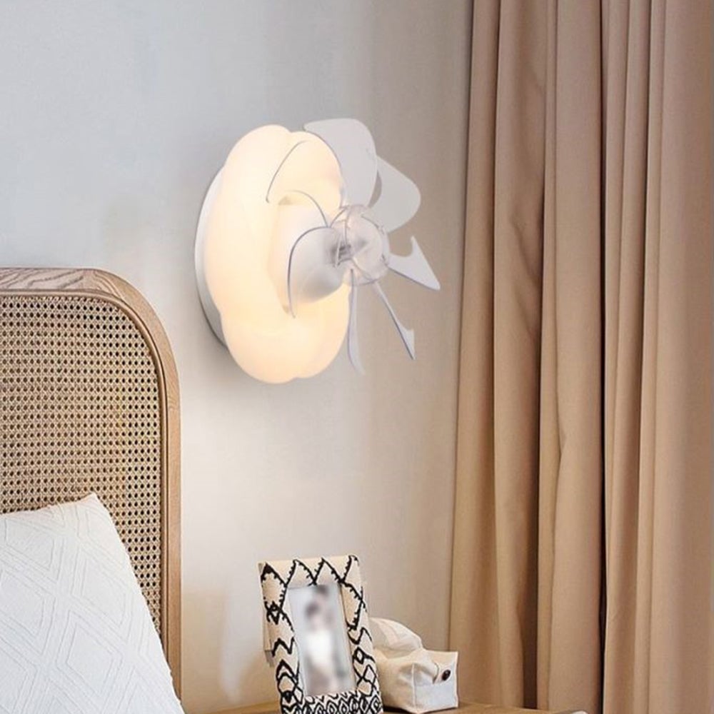 Minori Deckenventilatoren mit Beleuchtung Weiß, 2 Stile, ∅30CM - Cueteks