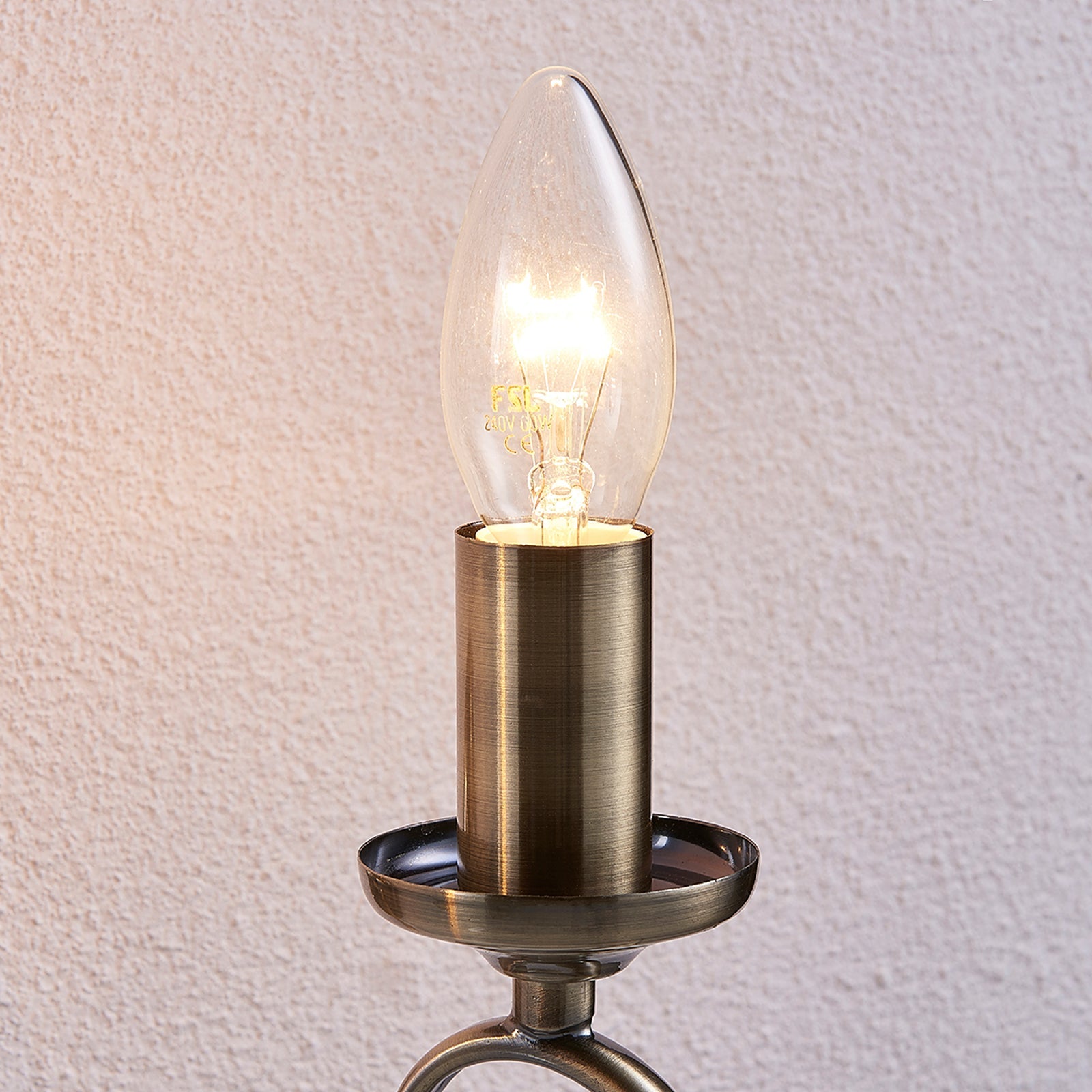 Silva Antikes Messing Wandleuchter, 2-flammig - Cueteks