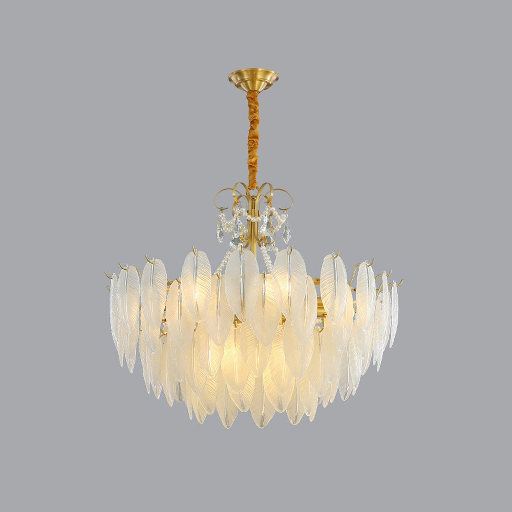 Kirsten Kronleuchter Perle Farbe Schaltbar Metall & Glas, ∅50/60/80CM - Cueteks