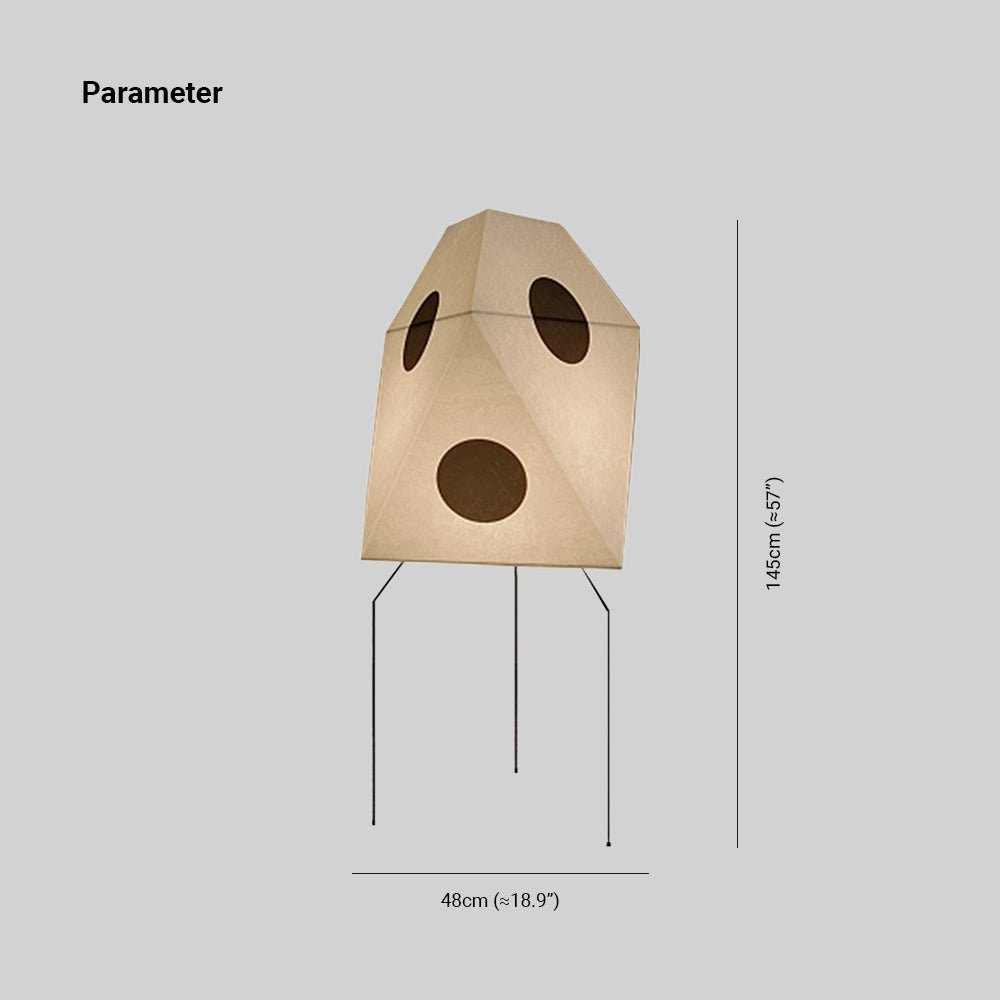 Renée Stehleuchte Kunstdruckpapier & Metall, 48CM Lang - Cueteks
