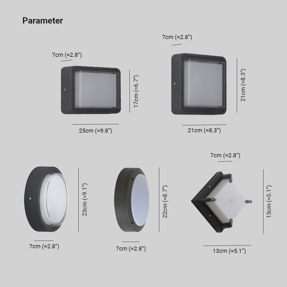Orr Außendeckenleuchte Geometrie, 5 Stile - Cueteks