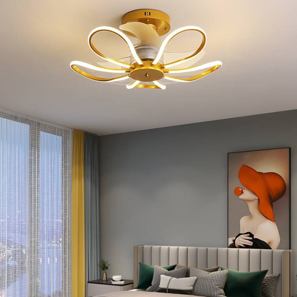 Lacey Deckenventilator mit Beleuchtung, 3 Farben, ∅65CM - Cueteks