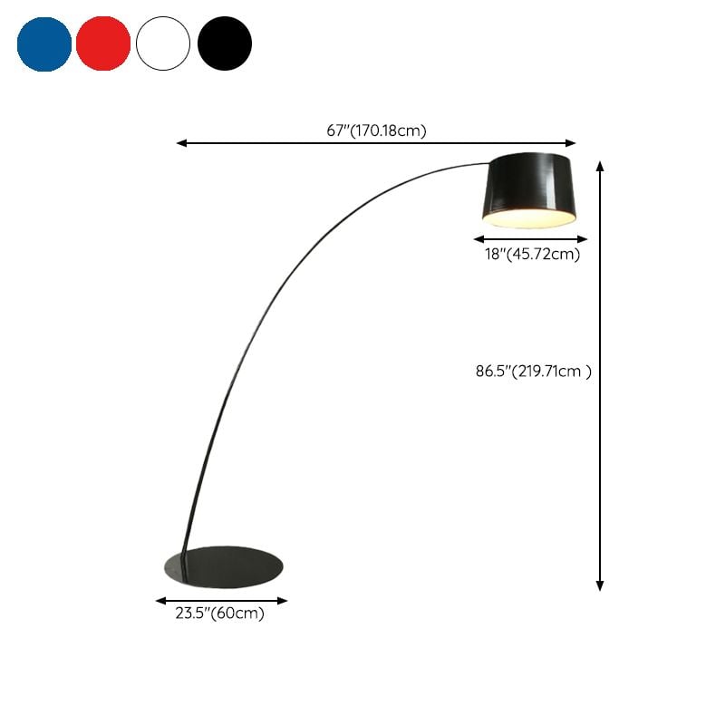 Eryn Bogenform Stehleuchte, Metall, 3 Farben, 220CM Lang - Cueteks