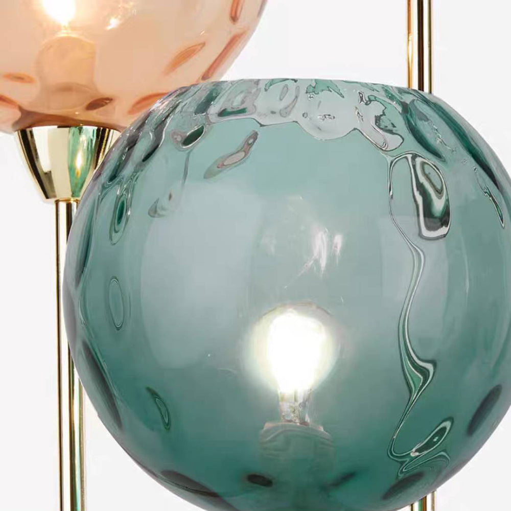 Hailie Stehlampe Glas, 3-flammig, 2 Farben, Höhe 153CM - Cueteks