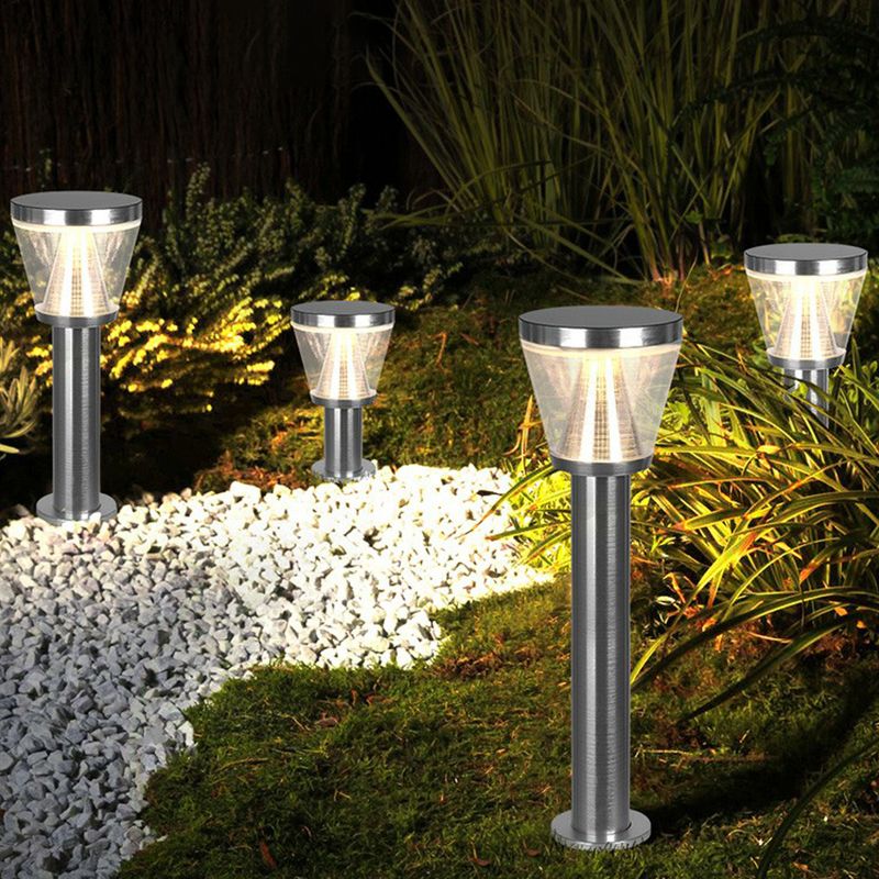 Pena Außen-Wegeleuchte Kegel Solarenergie, 40/60/80CM lang - Cueteks